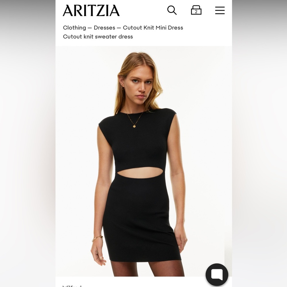Wilfred Cutout knit minidress from Aritzia. Size M